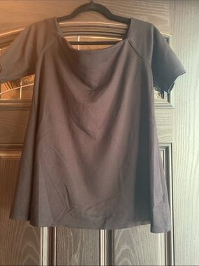 Beautiful Black Women’s Short Sleeve Scoop Neck Top by The Nines by Hatch